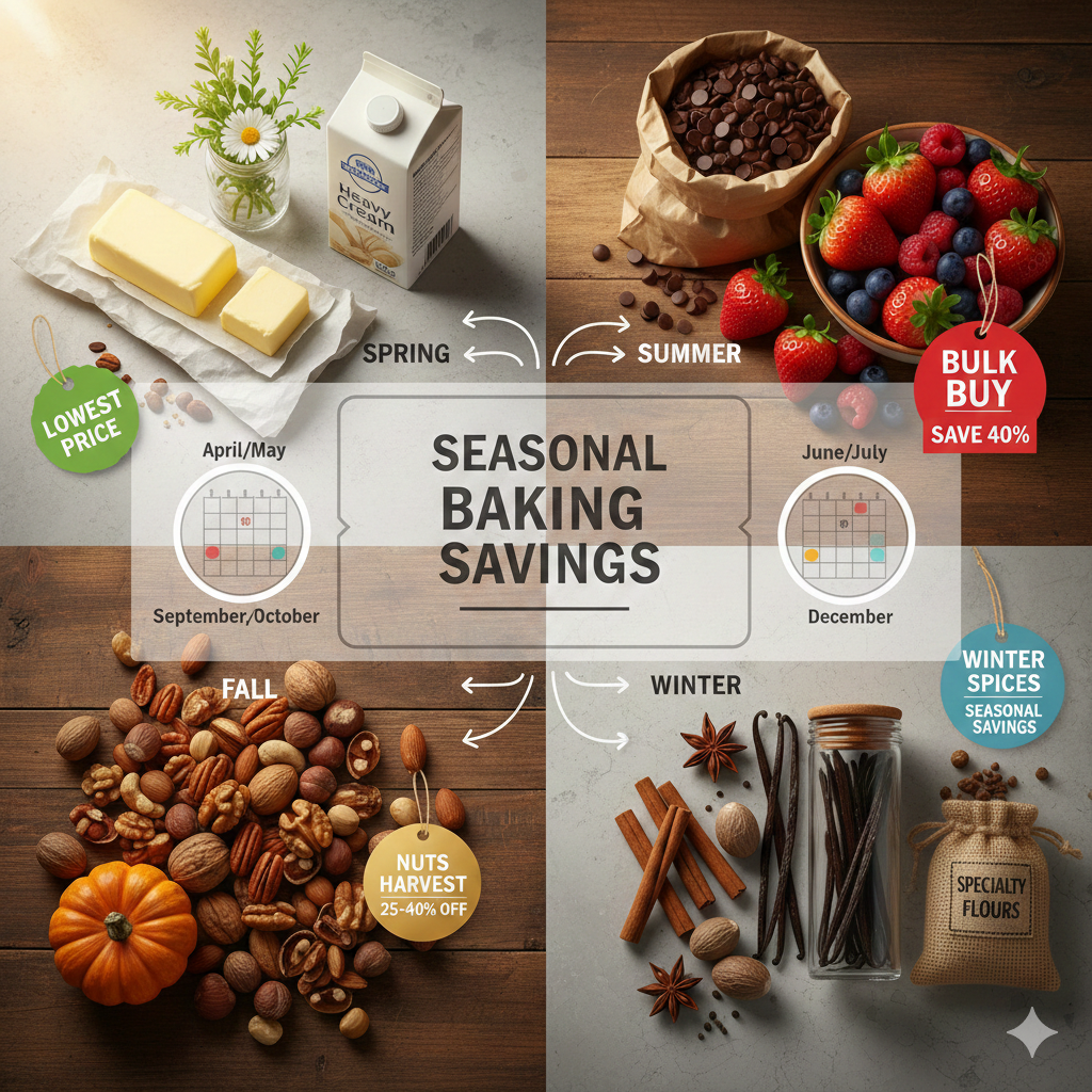 Seasonal baking ingredients for cost savings