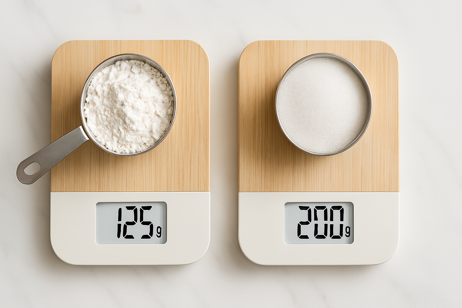 Cup to gram conversion chart for baking